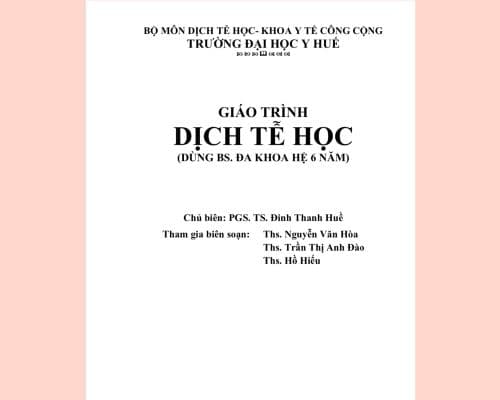 Giáo trình dịch tễ học - y hà nội